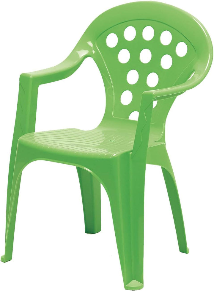 Hline Kinder Garten Sitzgruppe Tisch mit Stühlen Gartenstuhl Sessel (1 Tisch 5 Stühle bunt), 1 Tisch