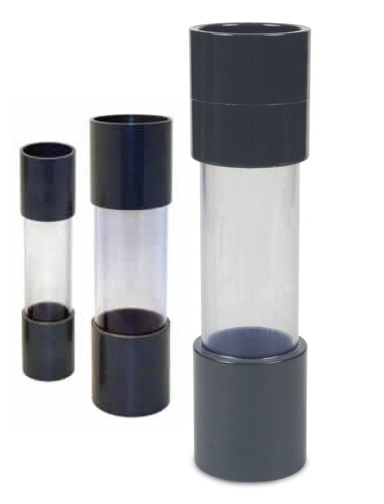AquaForte Sichtglas mit Klebemuffe 110 mm Installationszubehör, grau, 44.5 x 11.0 x 11.0 cm 44.5 x 1