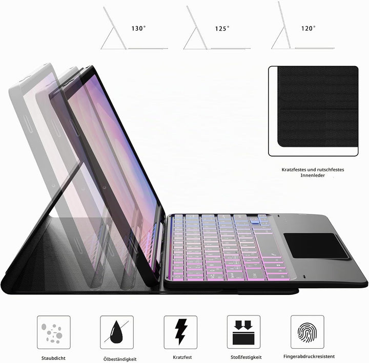 ROOFEI für Samsung Galaxy S11 2025 11 Zoll Hülle mit Tastatur: Tab S11 Tablet 2025 5G Tastatur mit T