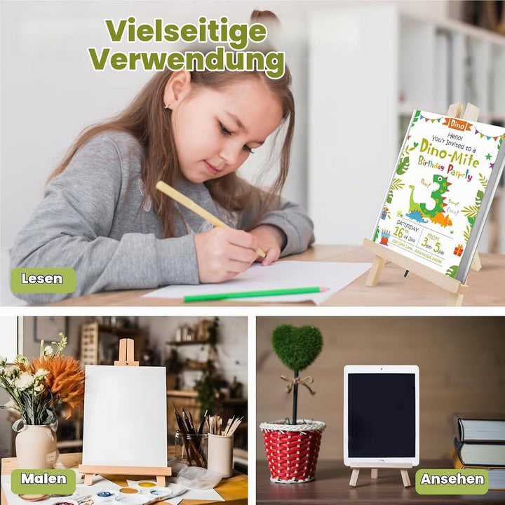 CONDA 6-Packung 30cm Tischplatte, Tragbar A-Rahmen Stativ Tischplatte Staffelei Set für Malerei Part