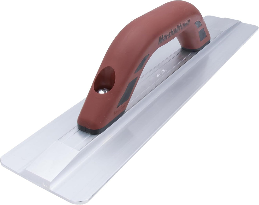 Marshalltown Handglätter mit Durasoft Griff aus Aluminium, Werkzeug für Beton und Boden, Grösse: 394