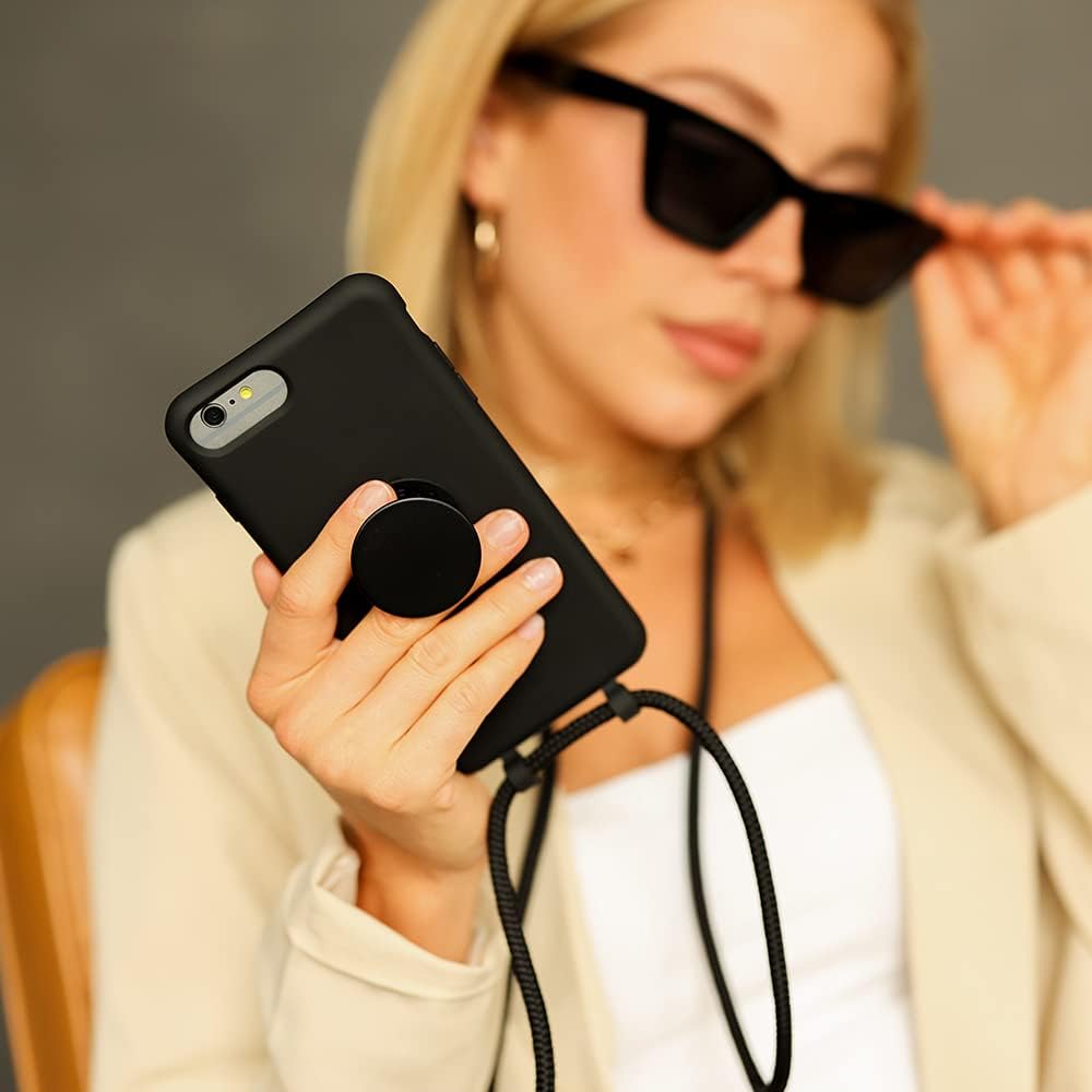 PopSockets x Just Elegance - Handyhülle für iPhone X/XS mit einer Abnehmbarereiner Geflochtenen Kett