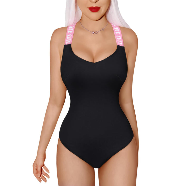 LittleForBig Kreuz Rückenfrei Verstellbare Riemen Baumwolle Strampler Onesie Pyjamas Bodysuit – Babe