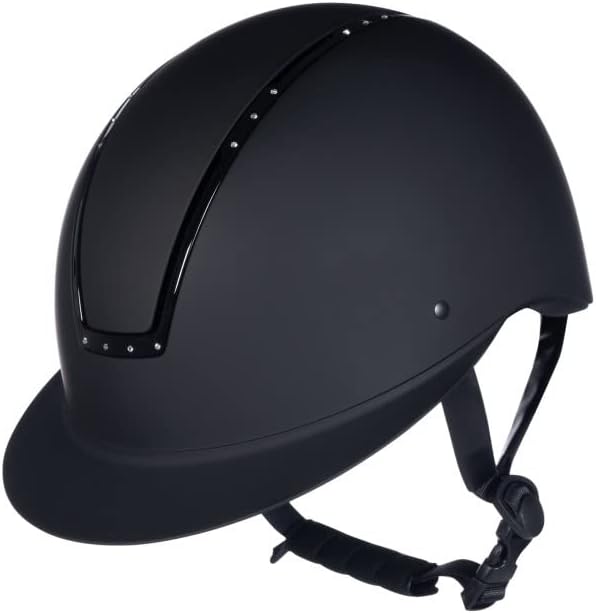 HKM Unisex ? Erwachsene Shield Diamond Reithelme, Schwarz, S