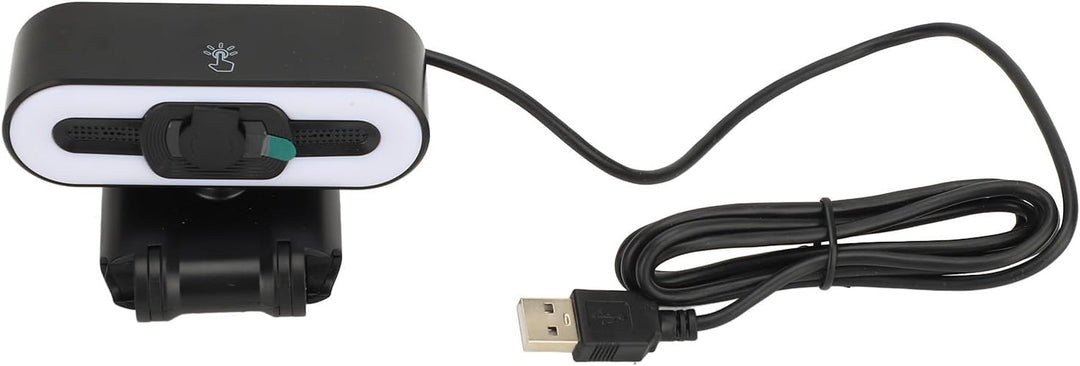 4K-Webcam, Integriertes Mikrofon, Superhelles Fülllicht, Auto Beauty USB-PC-Kamera für Laptop-Comput