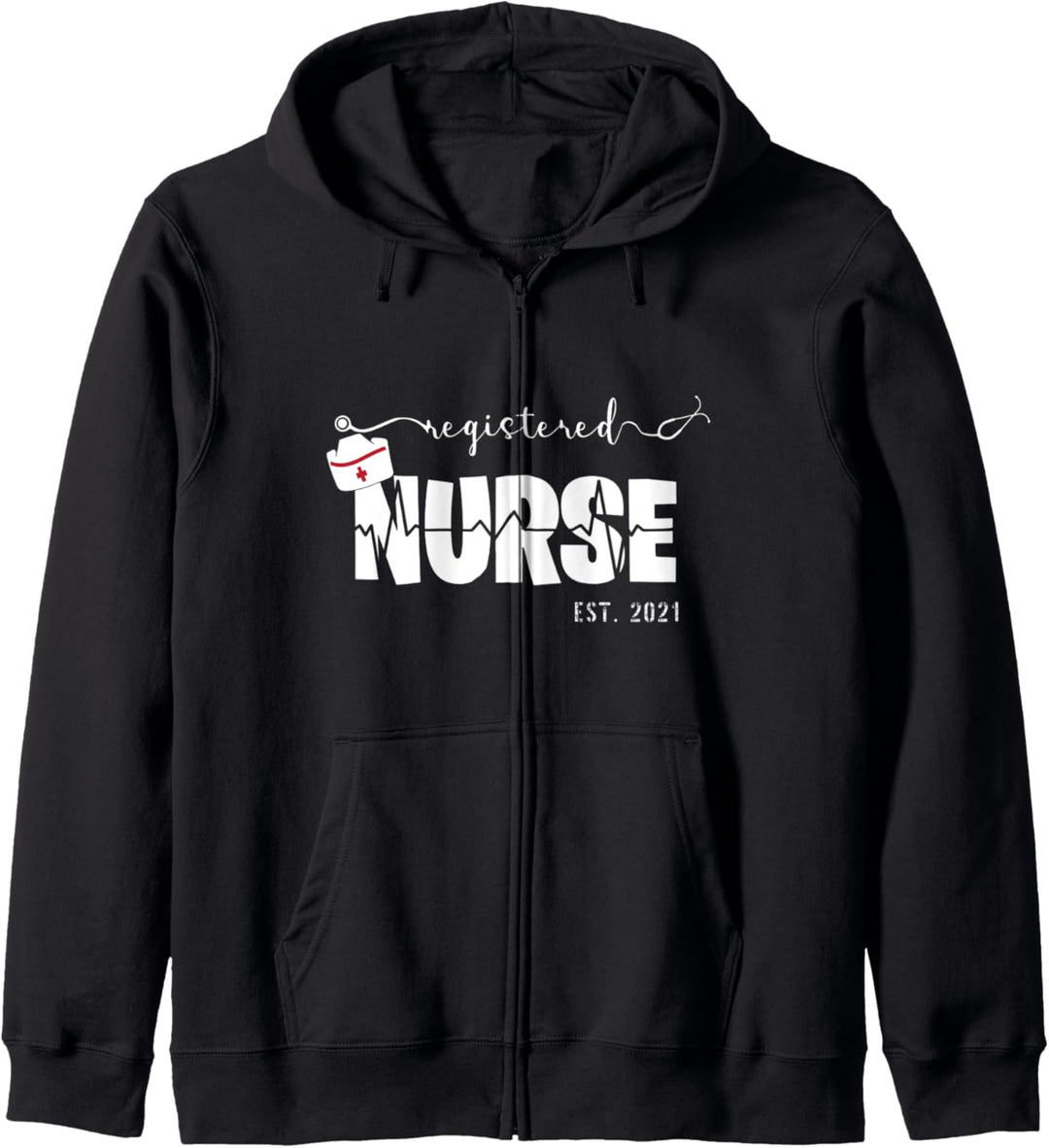 Registered Nurse Est 2021 Krankenpflegestudent RN Kapuzenjacke