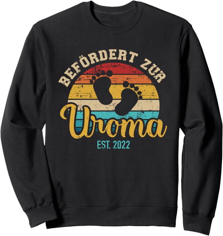 Befördert zur Uroma 2022 Schwangerschaft verkünden Sweatshirt