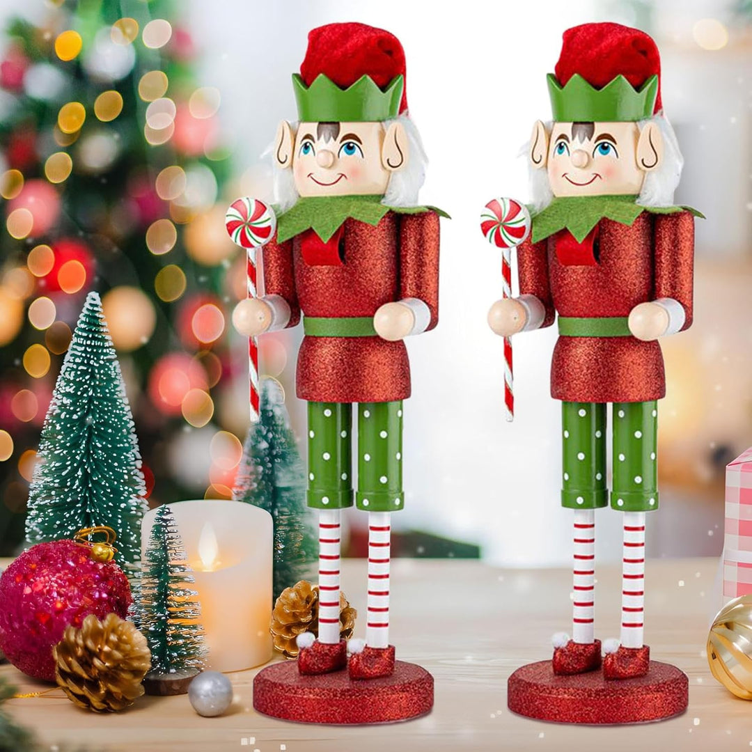 Weihnachtsdekoration Nussknacker,Nussknacker Figur - 38 cm Festlicher Tischdekoration Für Kamin Wohn