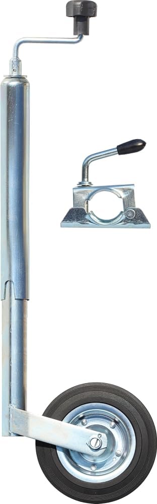 mAe 150kg / 90kg Anhängerstützrad Stützrad Bugrad für Pkw Anhänger + Halter