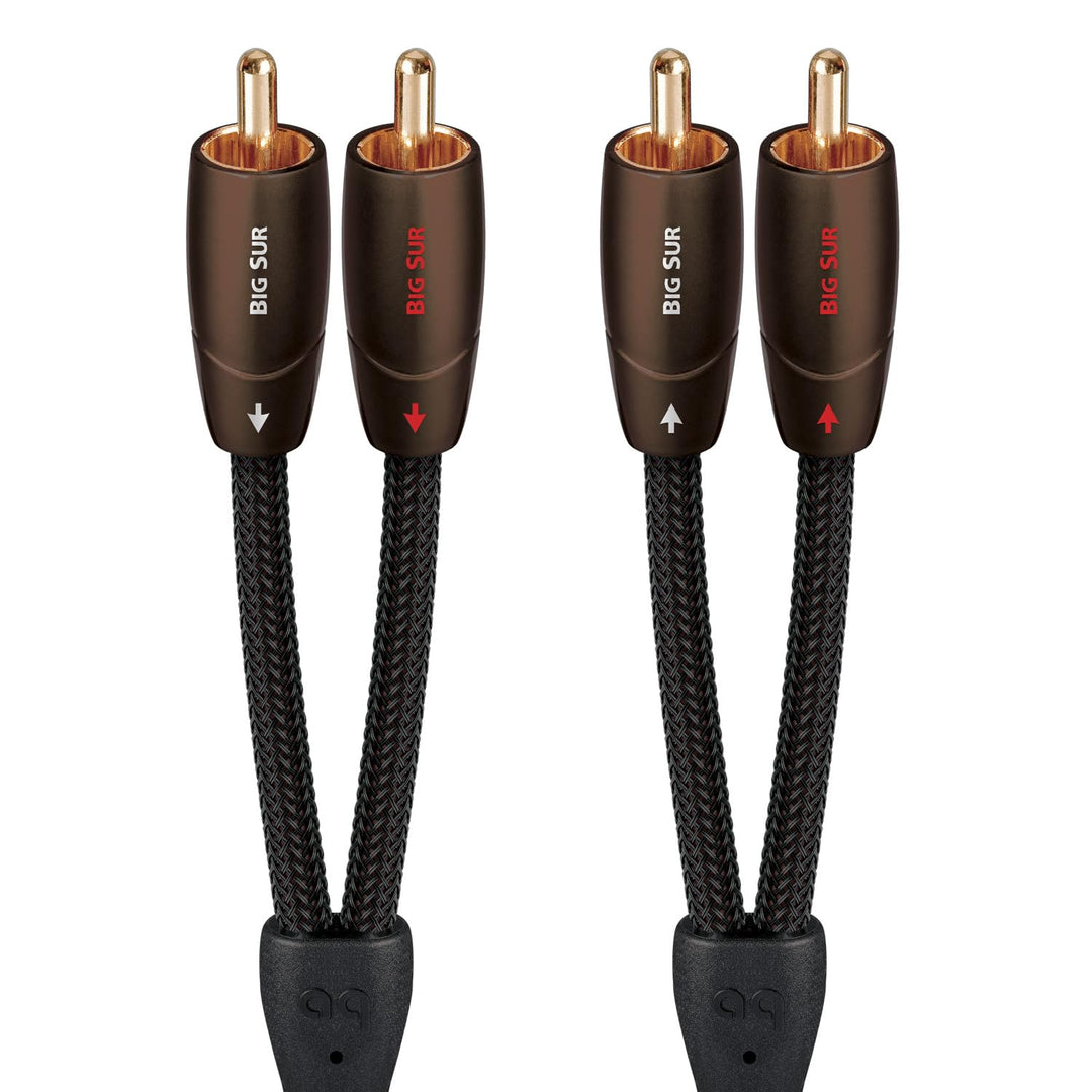 AudioQuest 0,6m Big Sur RCA Audiokabel 0,6 m 2 x RCA Schwarz - Audiokabel (2 x RCA, 2 x RCA, Kupfer,