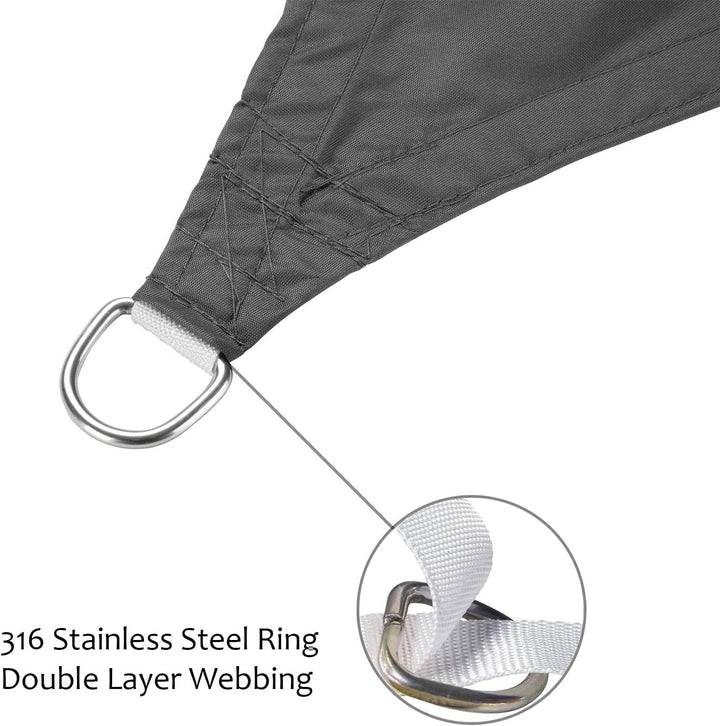 swift Sonnensegel Wasserdicht Rechteckig 2x3 Meter UV Schutz Polyester Wasserabweisend Rechteck 2x3m
