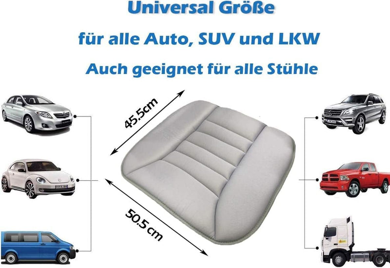 Big Ant Sitzkissen Auto, Memory Foam Sitzkissen Sitzauflage Auto Orthopädisches Autositzkissen Komfo