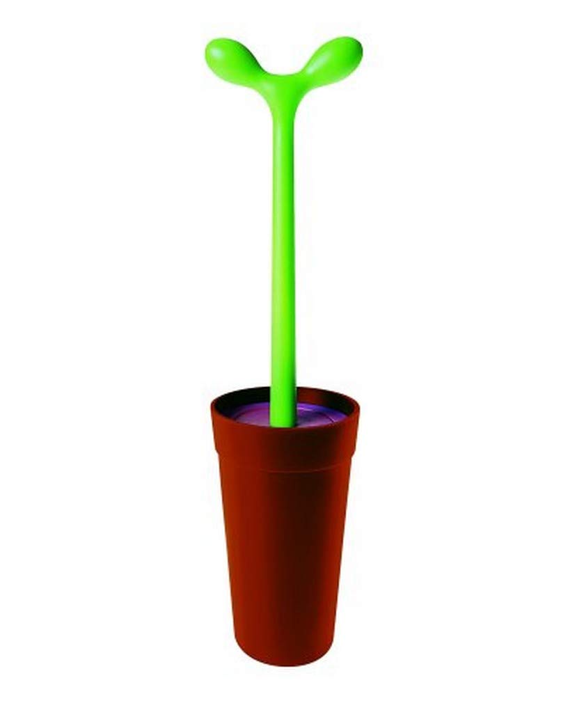 Alessi "MERDOLINO" Klosettbürste aus thermoplastischem Harz, braun, Braun