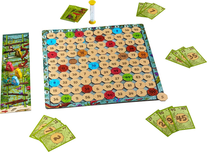 HABA -303717 -benteuer 1x1, Rechen- und Lernspiel zum spielerischen Trainieren des Einmaleins, Multi
