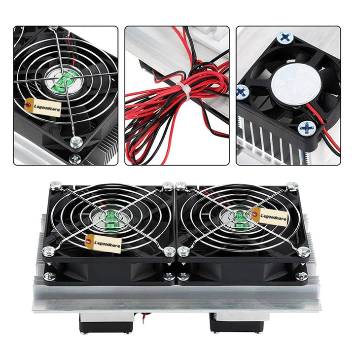 Lsgoodcare DC 12V DIY Thermoelektrisches Peltier-Kühlsystem Halbleiter-Kühler-Kühlkörper-Bausatz, 2