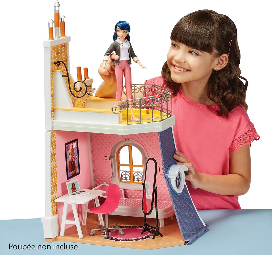 Bandai - Miraculous Ladybug - Marinettes Zimmer - Spielwelt kompatibel mit 26 cm Puppen - P50660, Ma