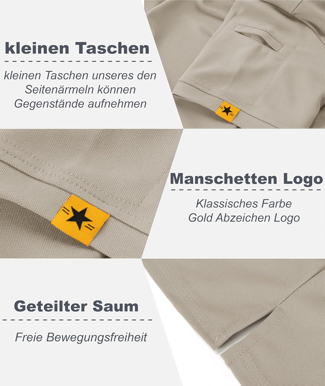 igeekwell Poloshirt Herren Kurzarm Atmungsaktives Golf-Polo-Hemd Summer Poloshirts Männer mit Brille