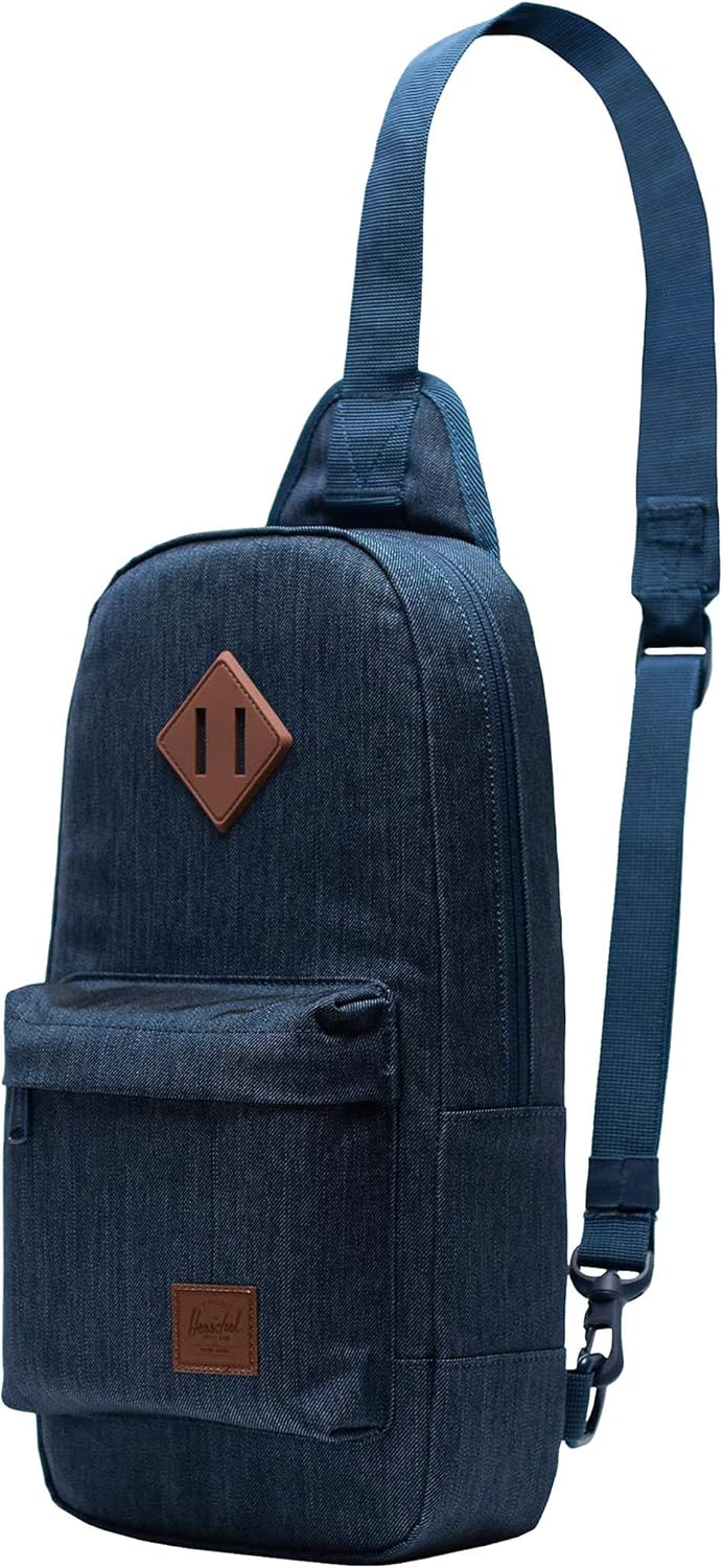 Herschel Unisex Backpack Indigo Denim Crosshatch, Indigo Denim Crosshatch