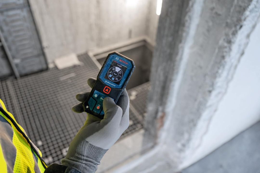 Bosch Professional Laser-Entfernungsmesser GLM 40-31 (IP 65, stossdämpfendes Gehäuse, 7 Messmodi, au