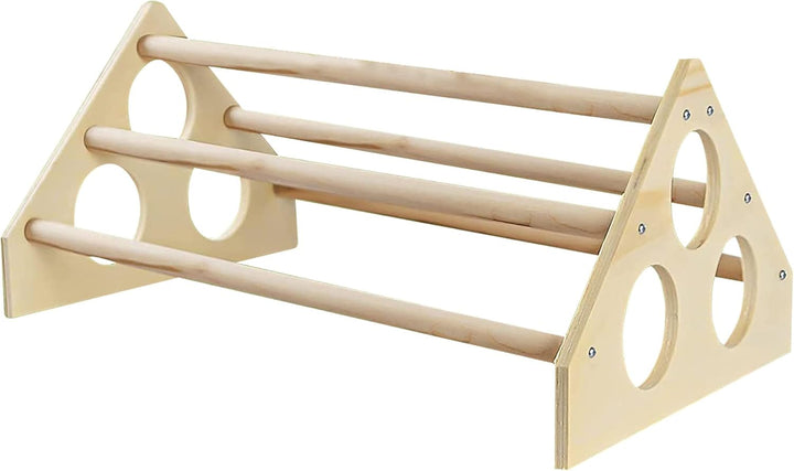 Allazone Huhn Sitzstangen Hühnersitzstange aus Holz Sitzstange mit 10 Stück Rattankugeln für Hühner