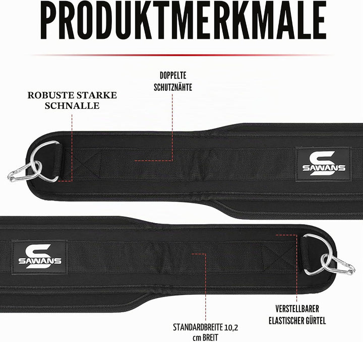 Dip-Gürtel mit 91,4 cm Heavy Duty Bodybuilding Gewichtheben Dip Stahlkette für Klimmzüge Übung Fitne
