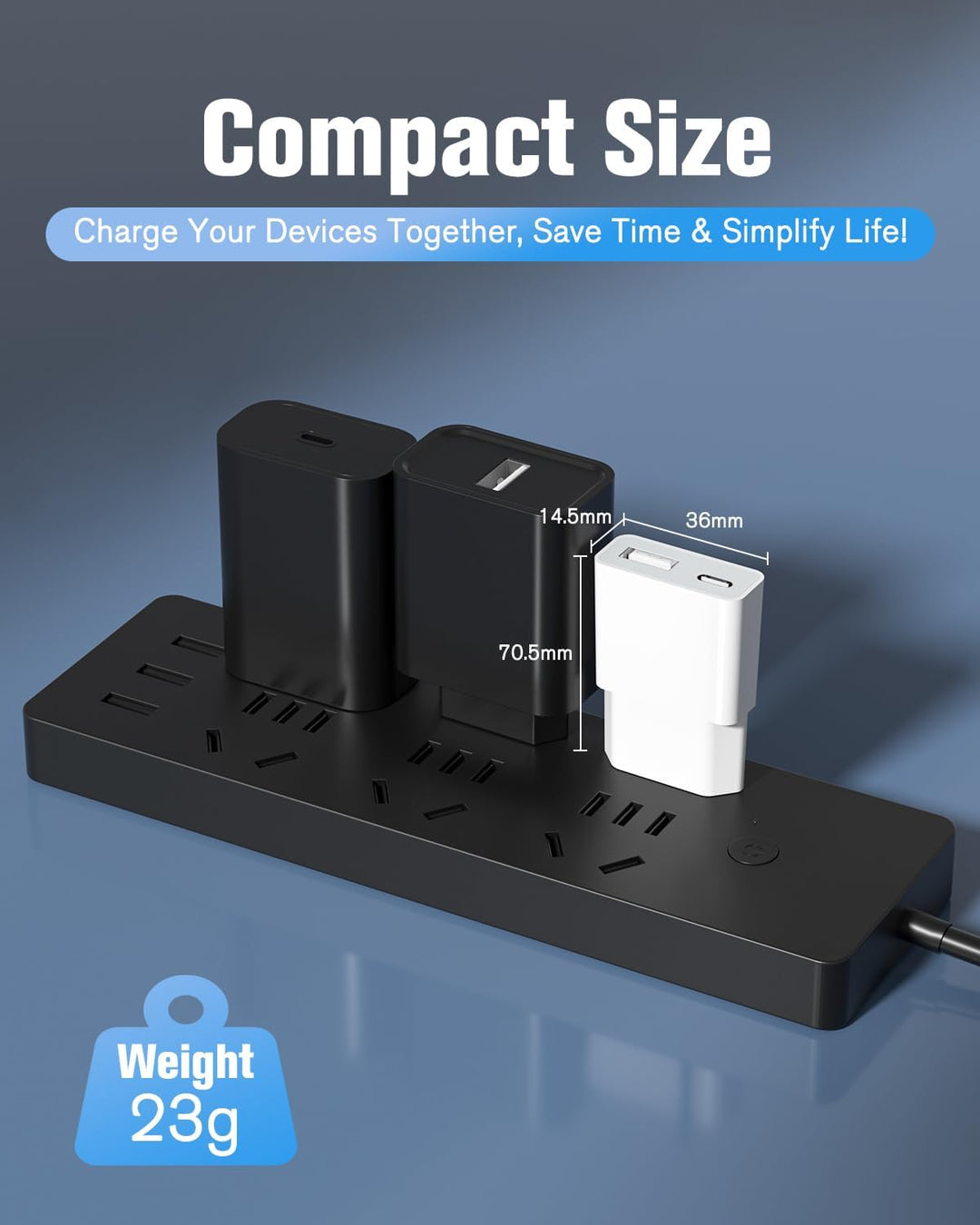 30Pack USB Ladegerät 5W Slim Ladestecker Netzteil 5V 1A 2Port USB C+ USB A Netzstecker Adapter, Stec