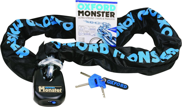 OF16 - Oxford Monster Chain & Lock 1.2m 1.2m Monster, 1.2m Monster