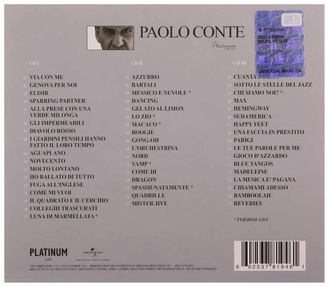The Platinum Collection, Audio-CD