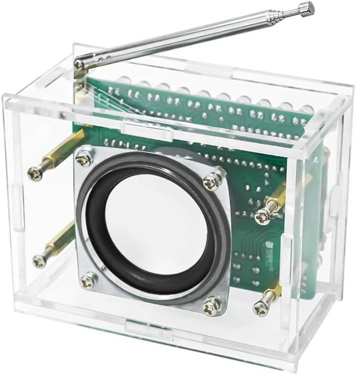DIY Elektronik-Löt-Set, Radio, FM-Radio-Set, FM 87–108 MHz Löt-Übungsset mit LCD-Display, kabelloser