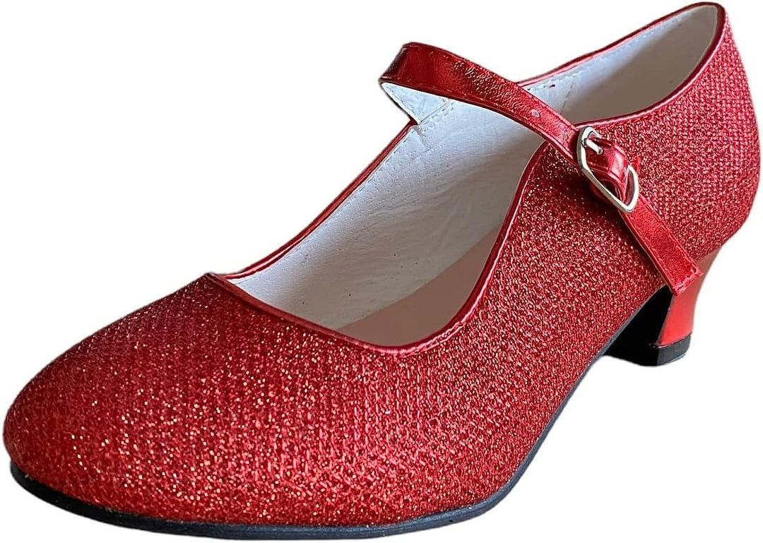 La Seno Rita Princess Glitter ELSA Frozen Spanish Flamenco Shoes Rot 25 EU, Rot 25 EU