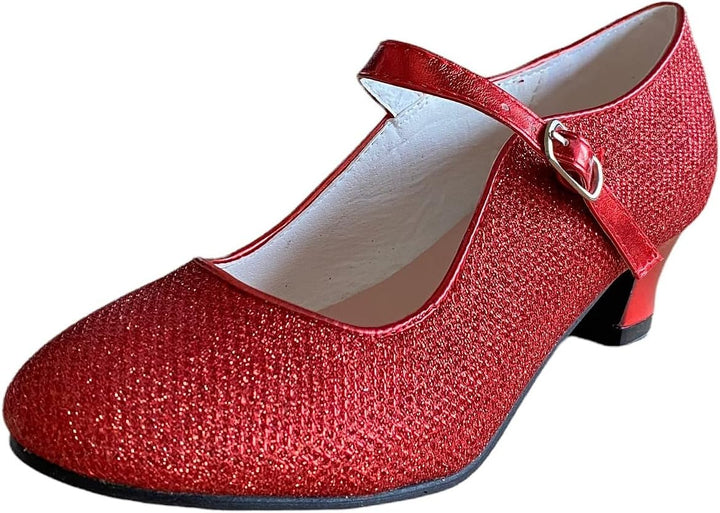 La Seno Rita Princess Glitter ELSA Frozen Spanish Flamenco Shoes Rot 25 EU, Rot 25 EU