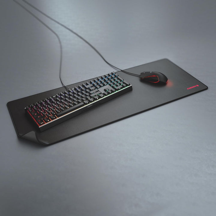 CHERRY MP 2000, Premium Mousepad XXL, 80 cm x 35 cm, vernähte Kanten, geeignet für alle Maussensoren