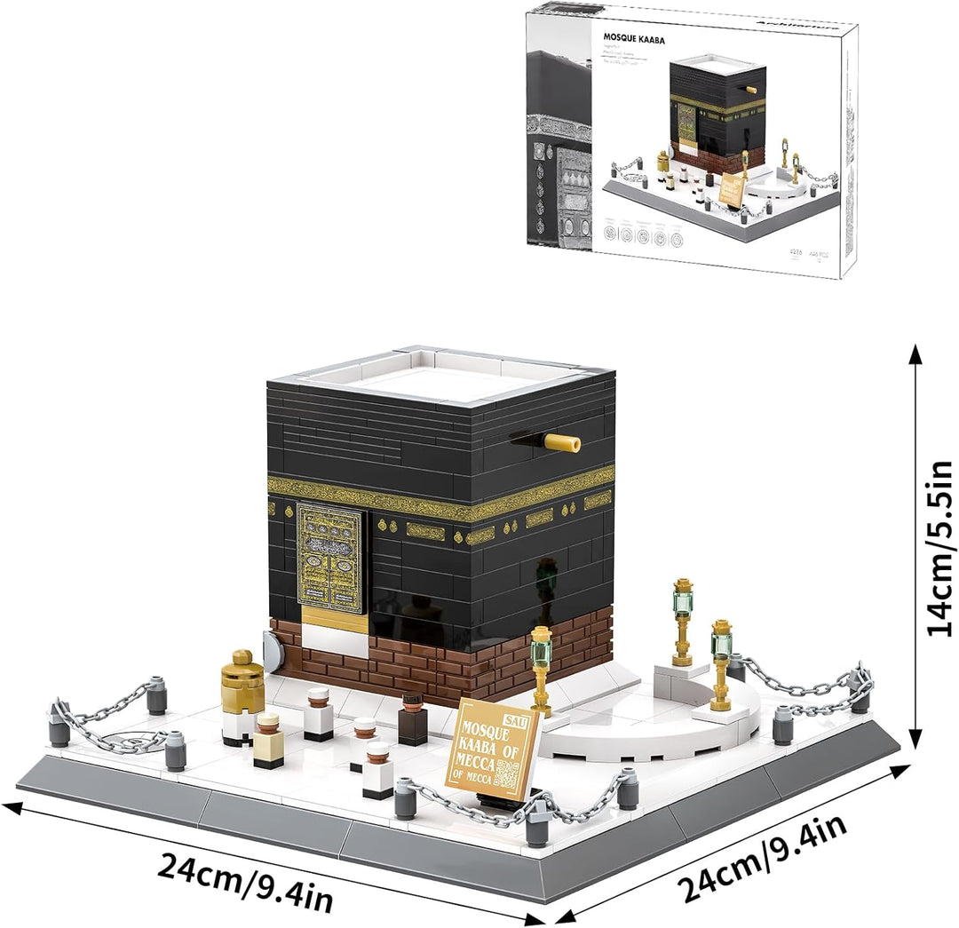 Islamische Moschee Kaaba Architekturmodell Baustein Sets mekka muslimische Ziegelsteine Spielzeug Ha