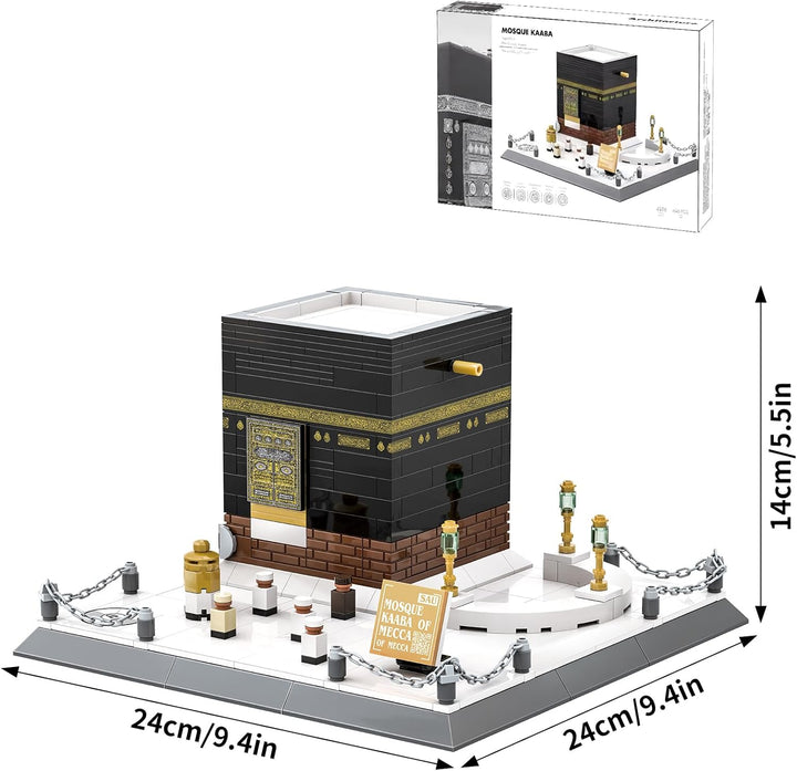 Islamische Moschee Kaaba Architekturmodell Baustein Sets mekka muslimische Ziegelsteine Spielzeug Ha