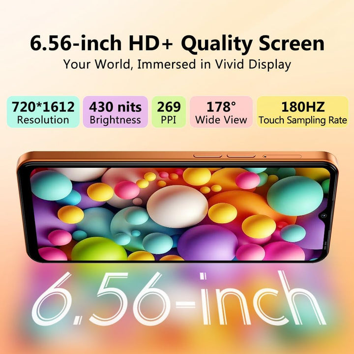 Blackview Wave 7C Handy Ohne Vertrag, Android 16 Smartphone, 16GB+64GB/1TB TF, 6.56" Gemini AI Smart