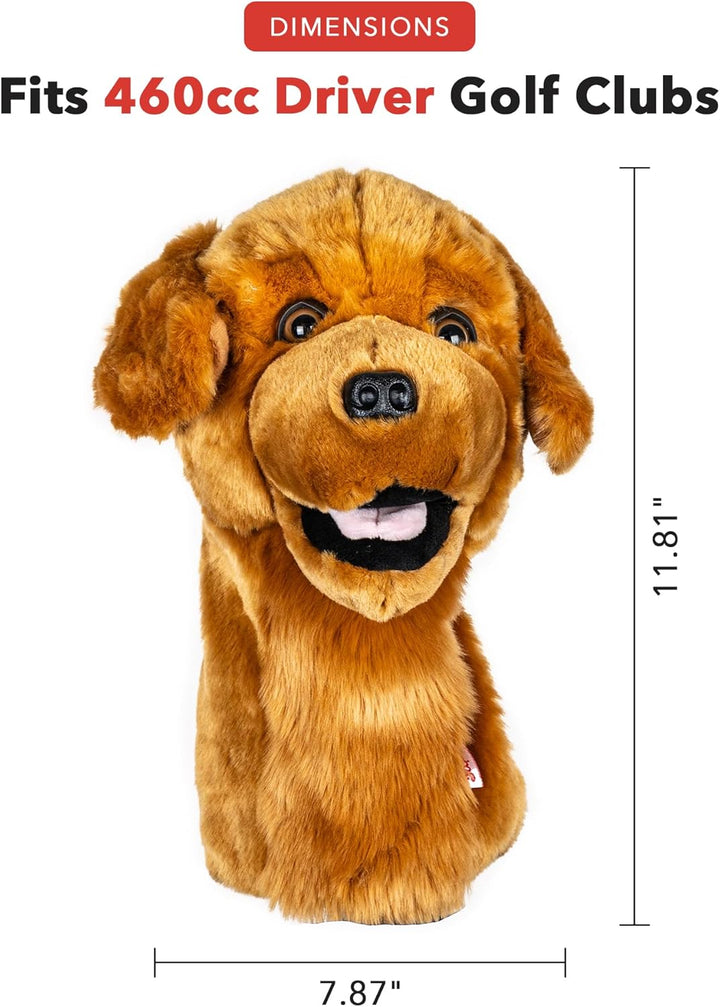 Daphnes - Cats & Dogs Series Driver Headcovers Golden Retreiver, Golden Retreiver