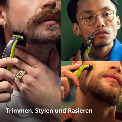 Philips OneBlade Face&Body – Authentische Elektrischer Bartschneider, Rasierer, Trimmen, Stylen, Ras