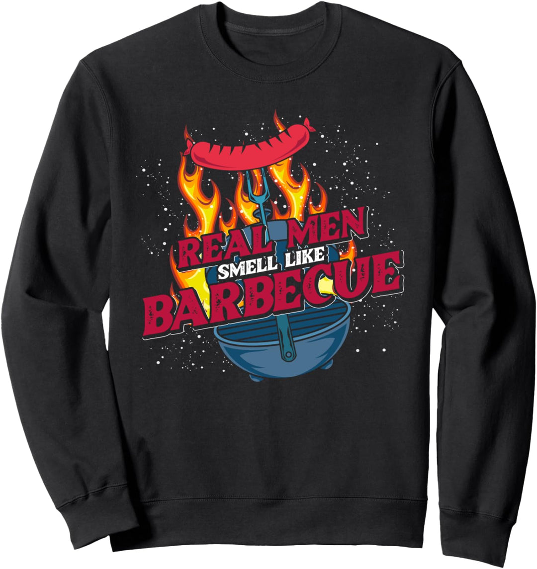 Männer BBQ Männertag Grillparty Lustiges Barbecue Grillen Sweatshirt