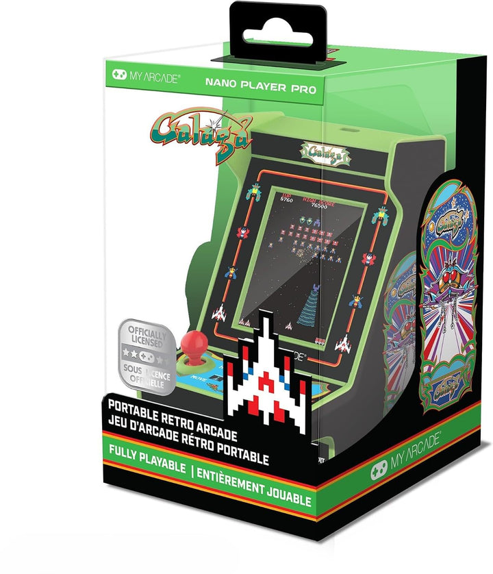 My Arcade DGUNL-4197 Galaga/Galaxian Nano Player Pro Tragbare Retro-Arcade (2 Spiele in 1)