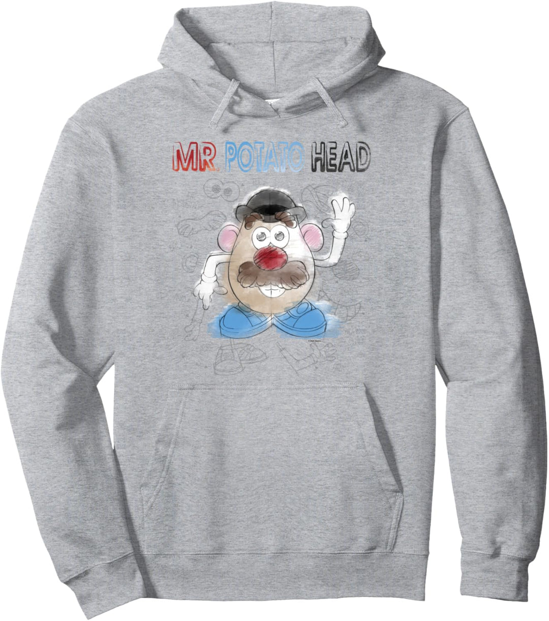 Mr. Potato Head Sketch Portrait Pullover Hoodie