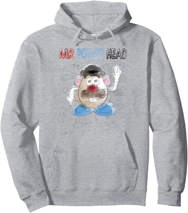 Mr. Potato Head Sketch Portrait Pullover Hoodie