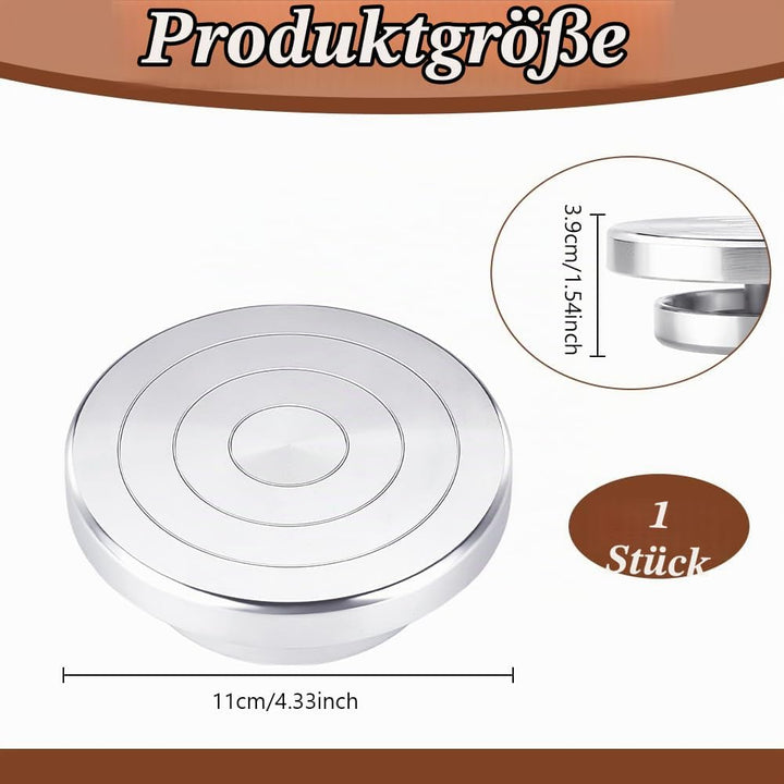 UNICRAFTALE 11cm 1 Stück Flacher Runder Keramik Drehteller Drehbarer Drehteller Modellierrad Drehbar