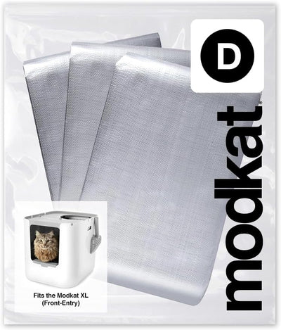 Modkat XL Front-Entry Katzentoilettenauskleidung (Type D) - 3 Pack Grau, Grau