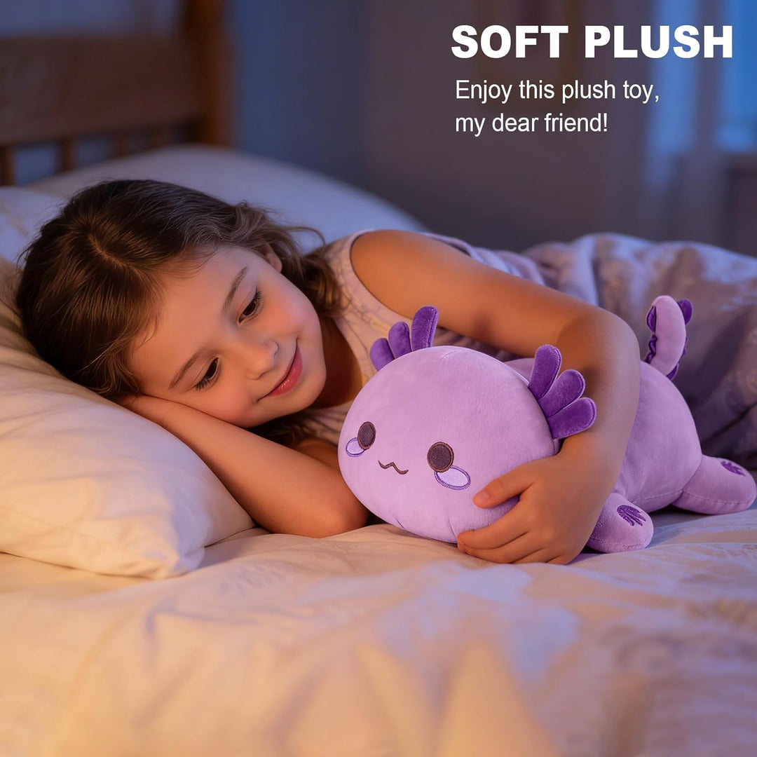 shownicer Plüschtier Axolotl Stofftier Kawaii Salamander Plüsch, Axolotl Kuscheltier Plüschkissen Sp