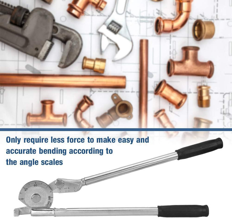 Manuelles Rohrbiegewerkzeug, 180 ° handliches Rohrbiegewerkzeug für Kupfer-Aluminium-Stahlrohre für