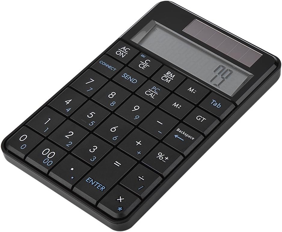 VBESTLIFE 2.4G USB Wireless 2 In 1 29 Tasten numerische Tastatur,Tastatur &amp; Taschenrechner mit LCD D