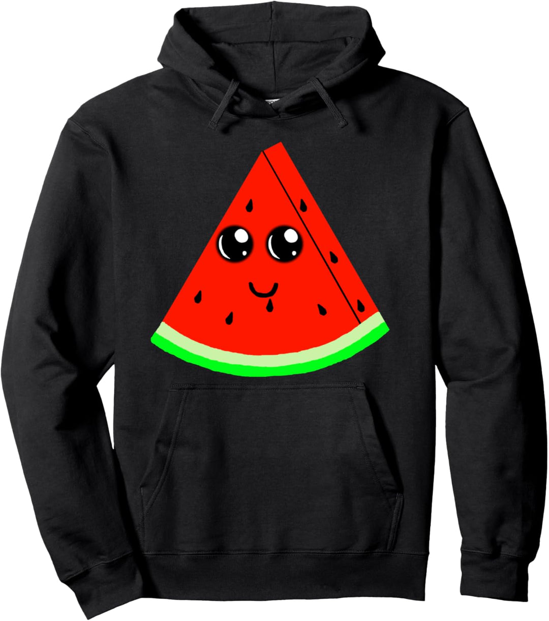 Süsse Wassermelone Kawaii Sommer Obst Vegan Frucht Pullover Hoodie