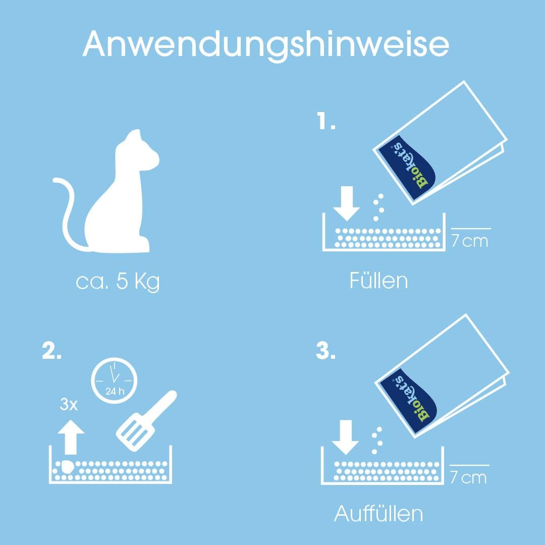 Biokat's Diamond Care VET LINE Attracting & Calming Katzenstreu - Feine Klumpstreu aus Bentonit spez