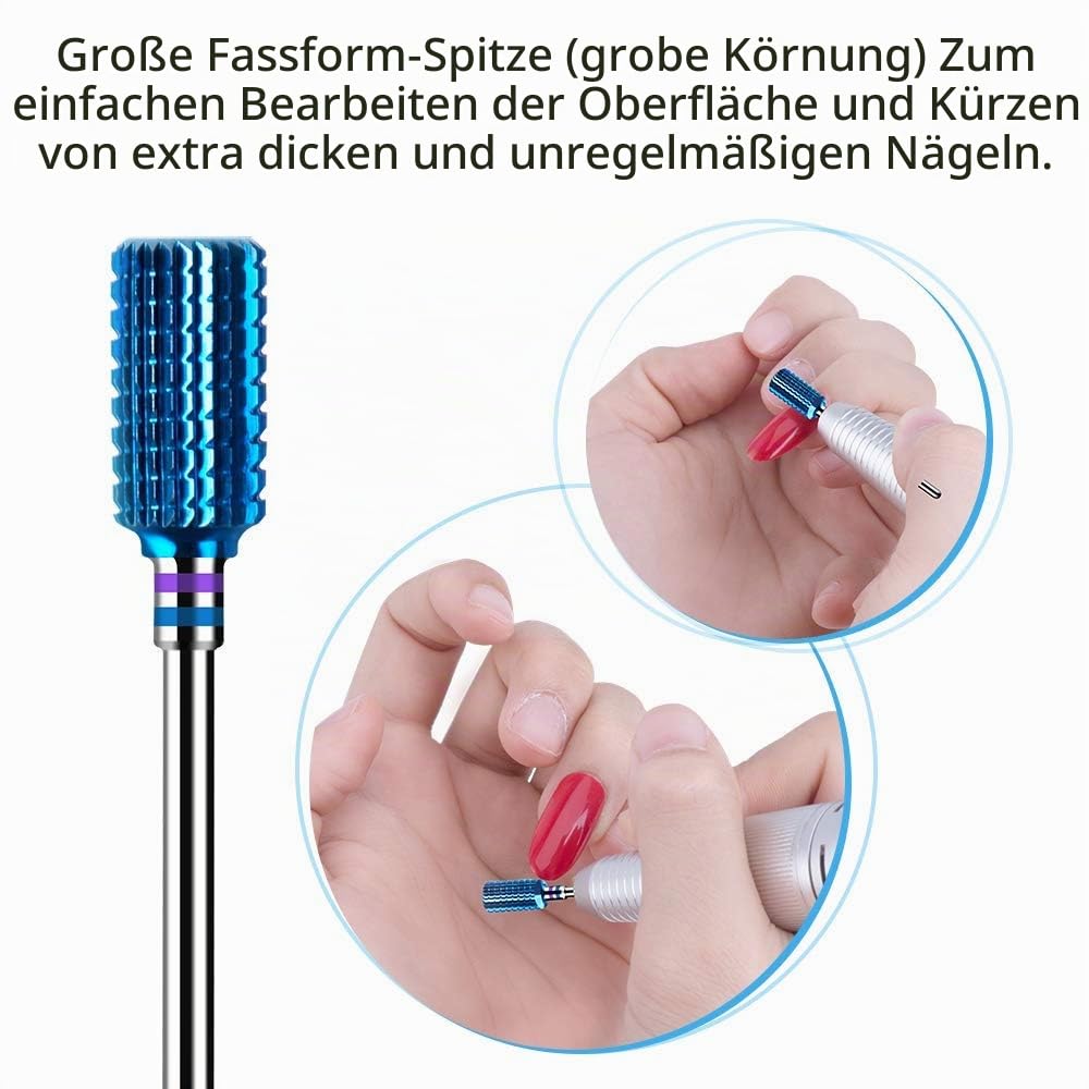 MelodySusie 7x Premium Wolframcarbid Hartmetall Bits Set Professioneller Schleifkörper Schleifkopf N
