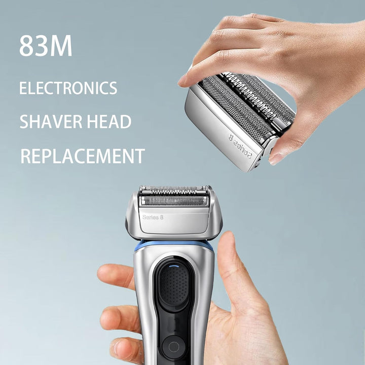 83M Kompatibel Mit Braun Series 8 Scherkopf,Elektrorasierer für Herren,83M Ersatzklingen Folienkopf